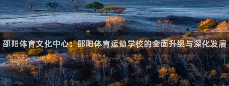 凯发官网下载招商:邵阳体育文化中心:邵阳体育运动学校的全面升